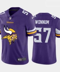 Premium Nike Vikings 57 D J  Wonnum Purple Team Big Logo Vapor Untouchable Limited Jersey