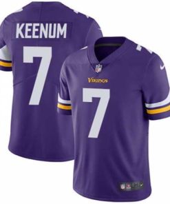 High quality Nike Vikings #7 Case Keenum Purple Team Color Mens Stitched NFL Vapor Untouchable Limited Jersey