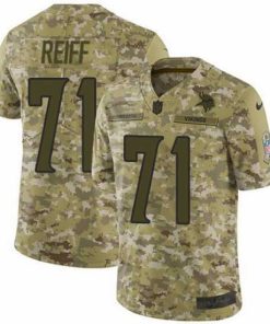 Exceptional Nike Vikings #71 Riley Reiff Camo Mens Stitched NFL Limited 2018 Salute To Service Jersey