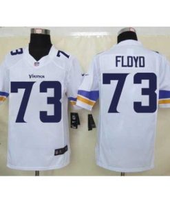 Exquisite Nike Vikings #73 Sharrif Floyd White Mens Stitched NFL Limited Jersey