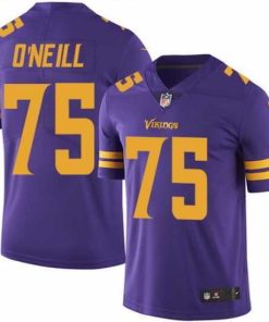 Superb Nike Vikings #75 Brian O Neill Purple Mens Stitched NFL Limited Rush Jersey