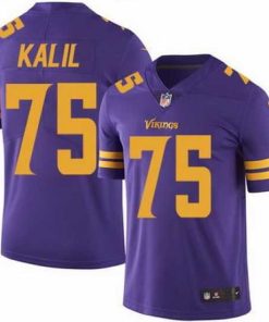 Outstanding Nike Vikings #75 Matt Kalil Purple Mens Stitched NFL Limited Rush Jersey