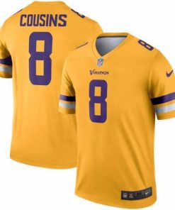 Marvelous Nike Vikings 8 Kirk Cousins Gold Inverted Legend Jersey