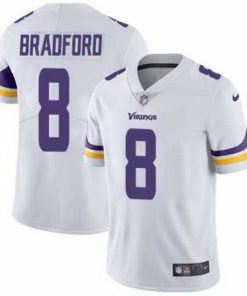 Exceptional Nike Vikings #8 Sam Bradford White Mens Stitched NFL Vapor Untouchable Limited Jersey