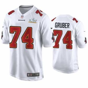 Superb Paul Gruber Buccaneers White Super Bowl Lv Game Fashion Jersey