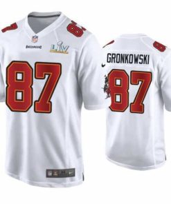 Superior Rob Gronkowski Buccaneers White Super Bowl Lv Game Fashion Jersey