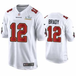 Outstanding Tom Brady Buccaneers White Super Bowl Lv Game Fashion Jersey