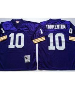 Marvelous Vikings 10 Fran Tarkenton Purple Throwback Jersey