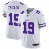 Exquisite Vikings 19 Adam Thielen White Mens Stitched Football Limited Team Logo Fashion Jersey