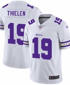 Exquisite Vikings 19 Adam Thielen White Mens Stitched Football Limited Team Logo Fashion Jersey