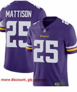 Exquisite Vikings 25 Alexander Mattison Purple Team Color Stitched Football Vapor Untouchable Limited Jersey