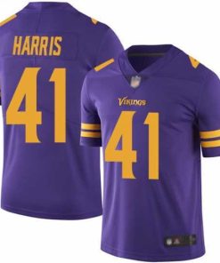 High quality Vikings 41 Anthony Harris Purple Stitched Football Limited Rush Jersey