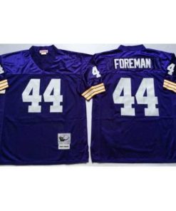 Superb Vikings 44 Chuck Foreman Purple Throwback Jersey