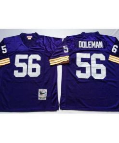 Marvelous Vikings 56 Chris Doleman Purple Throwback Jersey