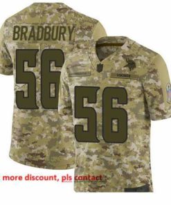 Marvelous Vikings 56 Garrett Bradbury Camo Stitched Football Limited 2018 Salute To Service Jersey
