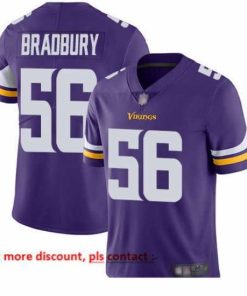 Finest Vikings 56 Garrett Bradbury Purple Team Color Stitched Football Vapor Untouchable Limited Jersey