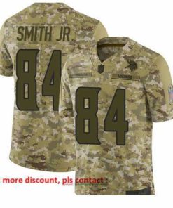 Gorgeous Vikings 84 Irv Smith Jr  Camo Stitched Football Limited 2018 Salute To Service Jersey