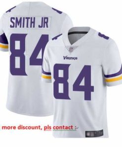 Gorgeous Vikings 84 Irv Smith Jr  White Stitched Football Vapor Untouchable Limited Jersey