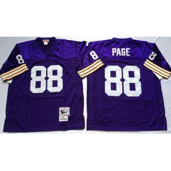 Marvelous Vikings 88 Alan Page Purple Throwback Jersey