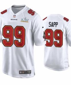 Superior Warren Sapp Buccaneers White Super Bowl Lv Game Fashion Jersey