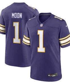 Marvelous Warren Moon Minnesota Vikings Nike Classic Retired Player Game Jersey
