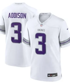 Gorgeous Jordan Addison Minnesota Vikings Nike Alternate Game Player Jersey