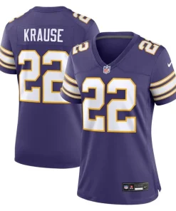 Exceptional Paul Krause Minnesota Vikings Nike Women's Classic Retired Player Jersey