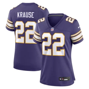 Exceptional Paul Krause Minnesota Vikings Nike Women's Classic Retired Player Jersey