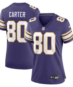 Outstanding Cris Carter Minnesota Vikings Nike Women's Classic Retired Player Game Jersey