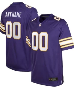 Exceptional Minnesota Vikings Nike Youth Classic Custom Game Jersey