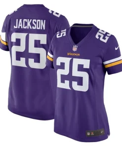 Exquisite Theo Jackson Minnesota Vikings Nike Women's Home Game Player Jersey