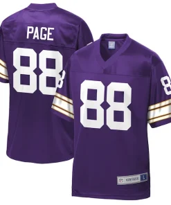 Marvelous Alan Page Minnesota Vikings NFL Pro Line Retired Player Replica Jersey