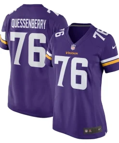 Exquisite David Quessenberry Minnesota Vikings Nike Women's Team Game Jersey