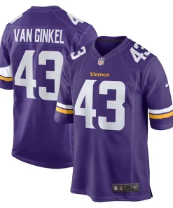 Finest Andrew Van Ginkel Minnesota Vikings Nike Team Game Jersey