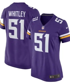 Marvelous Benton Whitley Minnesota Vikings Nike Women's Home Game Player Jersey