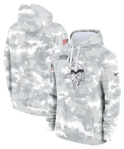Gorgeous Minnesota Vikings Nike 2024 Salute to Service Club Fleece Pullover Hoodie
