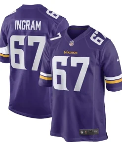 Exquisite Ed Ingram Minnesota Vikings Nike Game Player Jersey