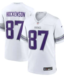 Superb T.J. Hockenson Minnesota Vikings Nike Alternate Game Player Jersey