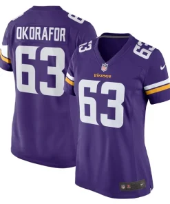 Superb Chim Okorafor Minnesota Vikings Nike Women's Team Game Jersey