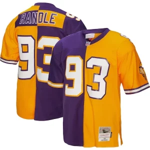 Exquisite John Randle Minnesota Vikings 1998 Split Legacy Replica Jersey