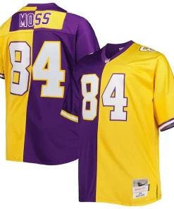 Exceptional Randy Moss Minnesota Vikings Big & Tall Split Legacy Retired Player Replica Jersey