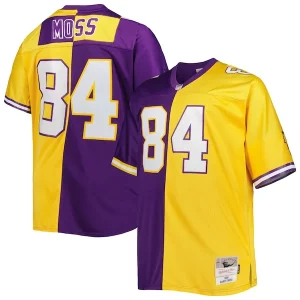 Exceptional Randy Moss Minnesota Vikings Big & Tall Split Legacy Retired Player Replica Jersey