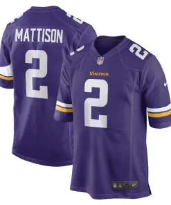 Finest Alexander Mattison Minnesota Vikings Nike Game Player Jersey