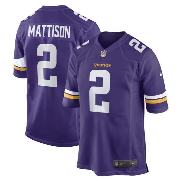 Finest Alexander Mattison Minnesota Vikings Nike Game Player Jersey
