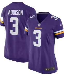 Exceptional Jordan Addison Minnesota Vikings Nike Women's Team Game Jersey