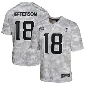 Outstanding Justin Jefferson Minnesota Vikings Nike Youth 2024 Salute to Service Game Jersey