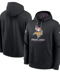 Marvelous Minnesota Vikings Nike 2024 NFL Crucial Catch Club Pullover Hoodie