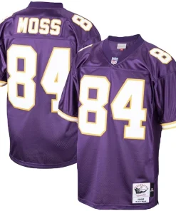 Finest Randy Moss Minnesota Vikings 1998 Authentic Throwback Retired Player Jersey