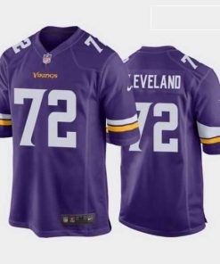 Finest ezra cleveland minnesota vikings purple game jersey