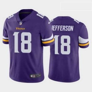 Exceptional justin jefferson minnesota vikings purple vapor limited jersey